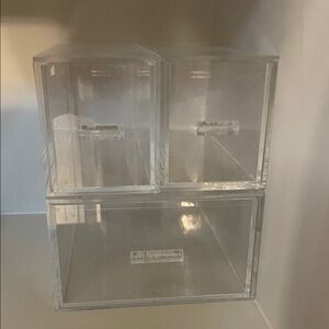 Clear Storage Organizer Box Set